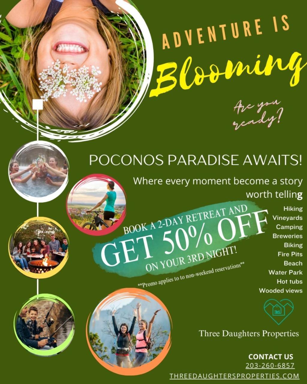 טנרסוויל Pocono Mountain Home , Hot Tub- 1 Mile To Skiing! מראה חיצוני תמונה